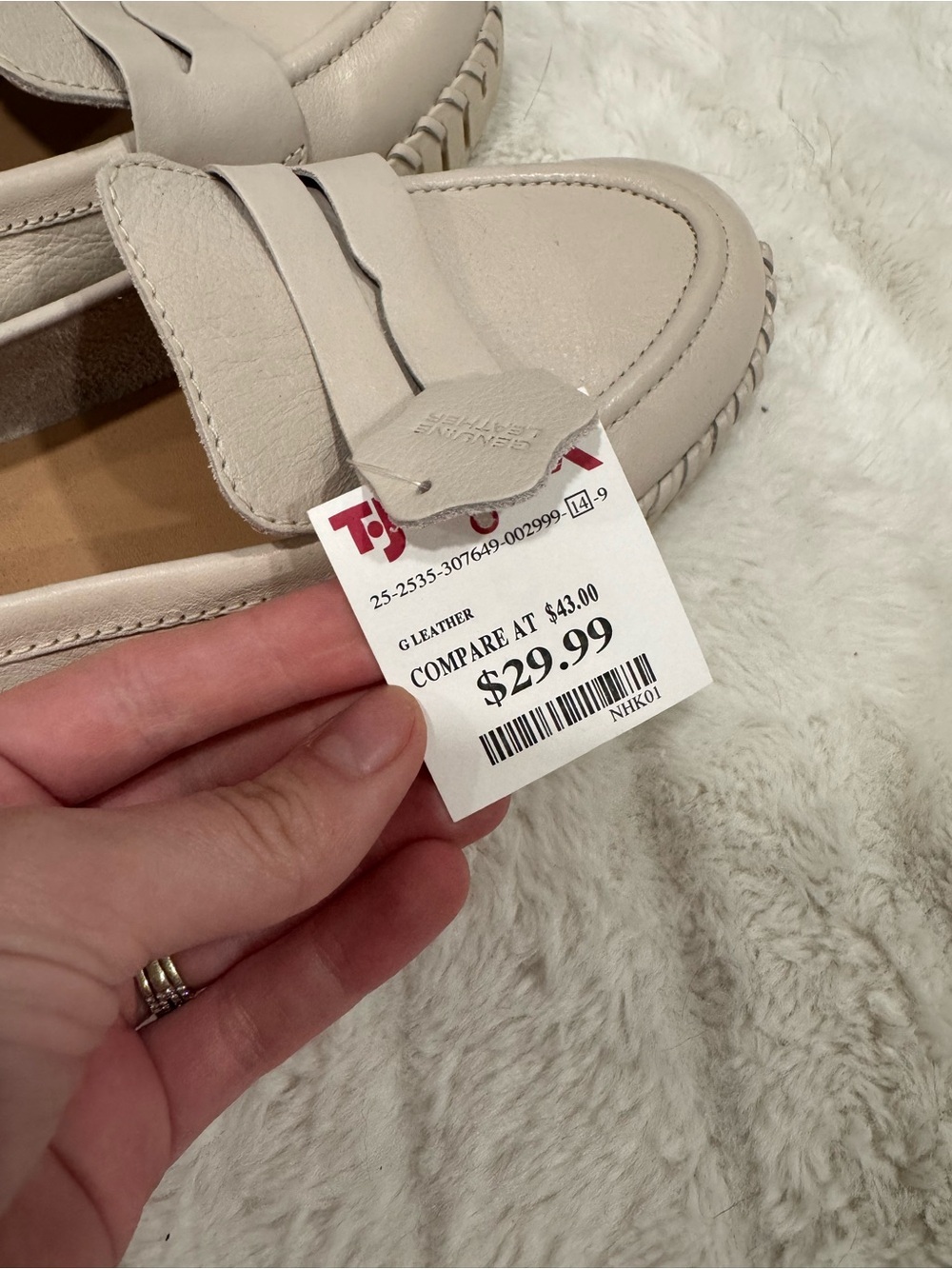 NWT Neutral Beige Slip-On Loafers - Picture 5 of 6